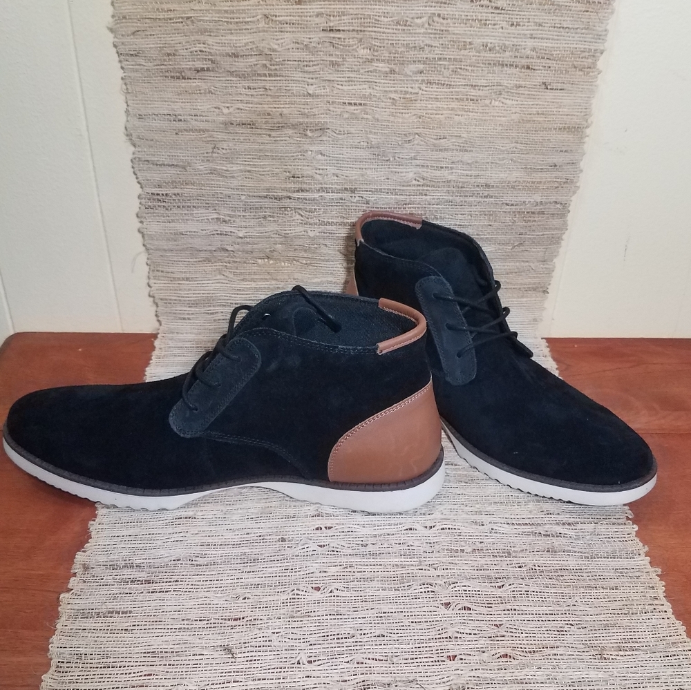 Dr Scholl's leather color block boot